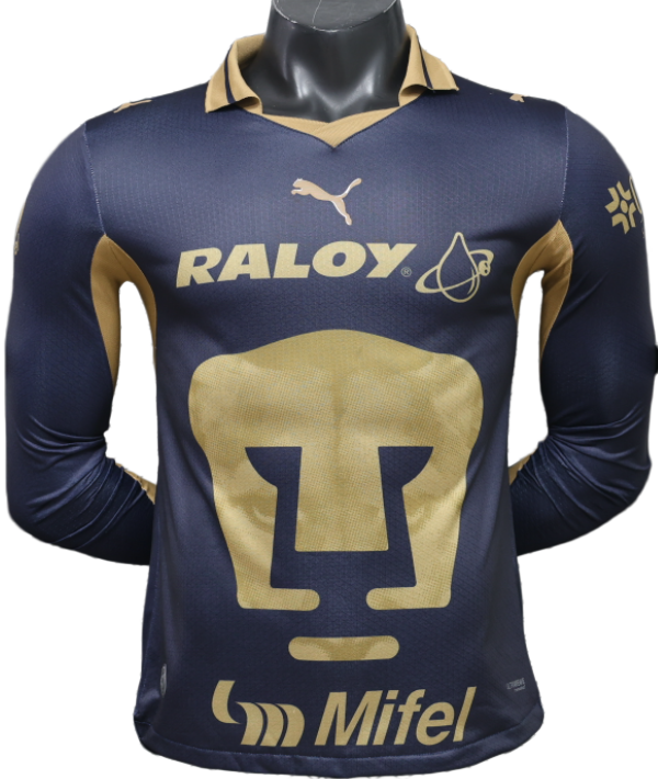 2026-27 Mens Pumas UNAM away Player version Long Sleeve soccer Jersey