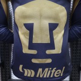 2026-27 Mens Pumas UNAM away Player version Long Sleeve soccer Jersey