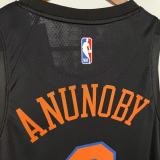 2026 KNICKS ANUNOBYA #8 black Top Quality Hot Pressing NBA Jersey(飞人版)