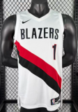 2026-27 TRAIL BLAZERS MORANT #1 white Top Quality Hot Pressing NBA Jersey