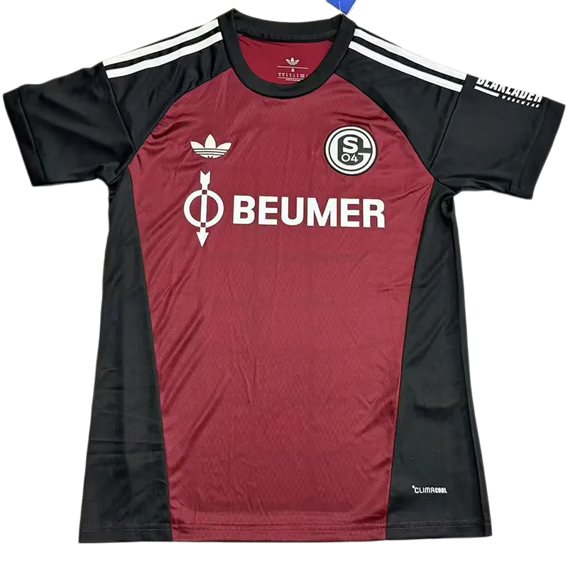 2026-27 Schalke 04 goalkeeper black red Fans Soccer Jersey