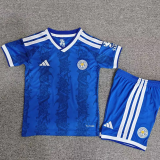 2026-27 Kids Leicester City home blue Soccer Jersey