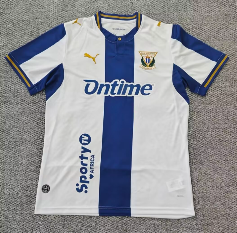 2026-27 Mens Leganes home blue and white Fans soccer jersey