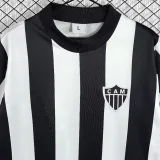 1971 Mens Atletico Mineiro home black Retro soccer Jersey
