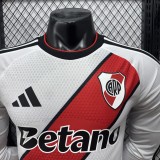 2026-27 River Plate home Player Verion Long Sleeve Soccer Jersey