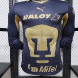 2026-27 Mens Pumas UNAM away Player version Long Sleeve soccer Jersey
