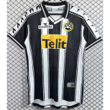 1999-2000 Mens Udinese home black white Retro Soccer Jersey