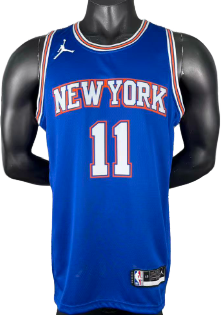 2021 KNICKS BRUNSON #11 blue Top Quality Hot Pressing NBA Jersey(飞人版)