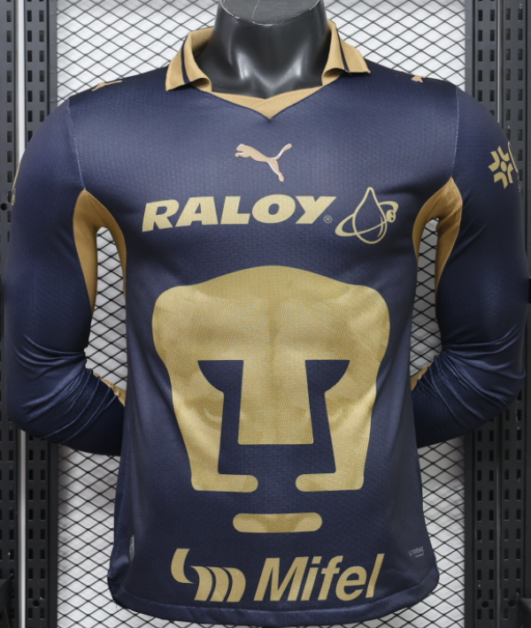 2026-27 Mens Pumas UNAM away Player version Long Sleeve soccer Jersey
