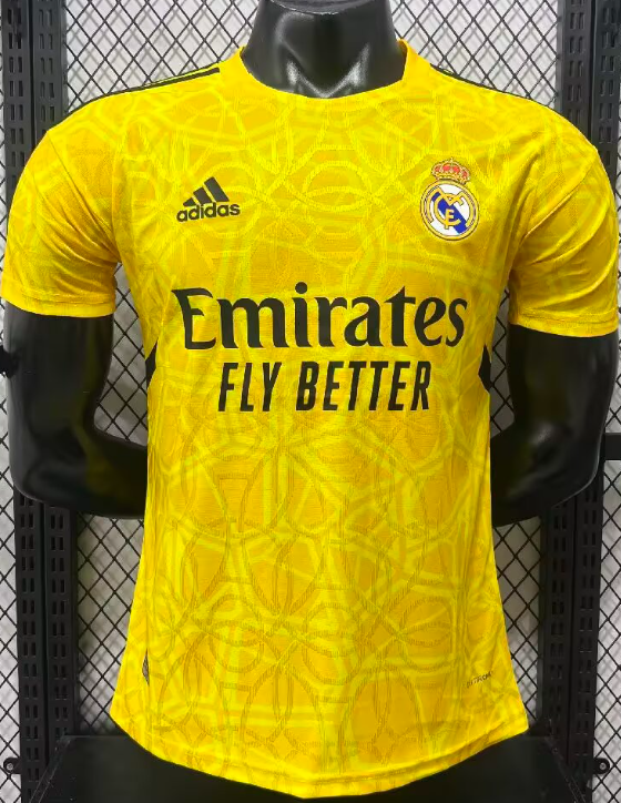 2026-27 Real Madrid special edition yellow Player Version soccer jersey