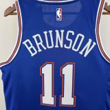 2021 KNICKS BRUNSON #11 blue Top Quality Hot Pressing NBA Jersey(飞人版)