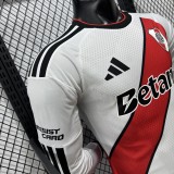 2026-27 River Plate home Player Verion Long Sleeve Soccer Jersey