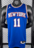 2021 KNICKS BRUNSON #11 blue Top Quality Hot Pressing NBA Jersey(飞人版)