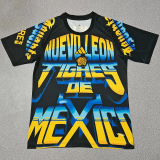2026-27 Mens Tigres UANL Black Blue Fan Training Shirts