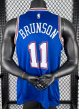 2021 KNICKS BRUNSON #11 blue Top Quality Hot Pressing NBA Jersey(飞人版)