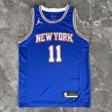 2021 KNICKS BRUNSON #11 blue Top Quality Hot Pressing NBA Jersey(飞人版)
