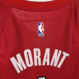 2023 TRAIL BLAZERS MORANT #1 Red Top Quality Hot Pressing NBA Jersey (飞人版)