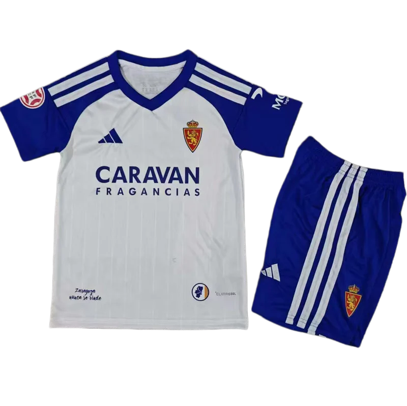 2026-27 Kids Zaragoza home white Soccer Jersey