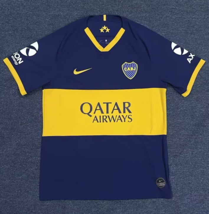 2019-2020 Mens Boca Juniors Home Retro Soccer Jersey