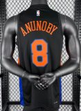 2026 KNICKS ANUNOBYA #8 black Top Quality Hot Pressing NBA Jersey(飞人版)