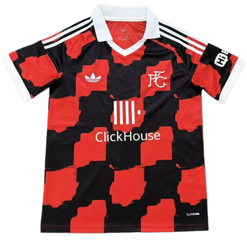 2026-27 Mens Fulham away red black Soccer Jersey