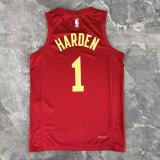 2023 Cleveland Cavaliers HARDEN #1 red Top Quality Hot Pressing NBA Jersey