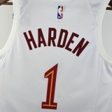 2023 Cleveland Cavaliers HARDEN #1 white Top Quality Hot Pressing NBA Jersey