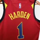 2017 Cleveland Cavaliers HARDEN #1 Burgundy Top Quality Hot Pressing NBA Jersey