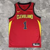 2017 Cleveland Cavaliers HARDEN #1 Burgundy Top Quality Hot Pressing NBA Jersey