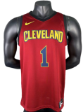2017 Cleveland Cavaliers HARDEN #1 Burgundy Top Quality Hot Pressing NBA Jersey