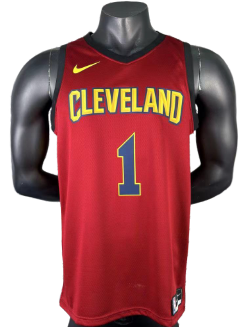 2017 Cleveland Cavaliers HARDEN #1 Burgundy Top Quality Hot Pressing NBA Jersey