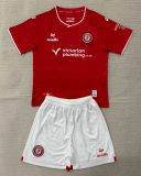 2026-27 Kids Bristol City Home red Soccer Jersey
