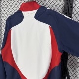 2008 France Royal blue Retro Windbreaker