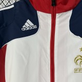 2008 France Royal blue Retro Windbreaker