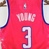 2023 Wizards YONG #3 pink City Edition Top Quality Hot Pressing NBA Jersey