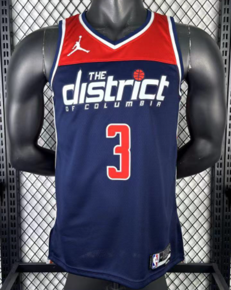 2023 Wizards YONG #3 Royal blue Top Quality Hot Pressing NBA Jersey(飞人版)