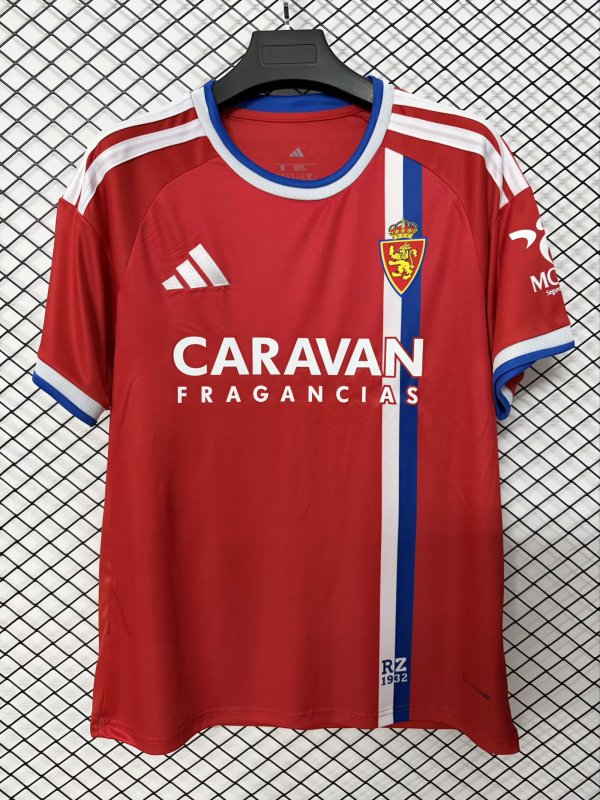 2026-27 Mens Zaragoza Away Red Soccer Jersey