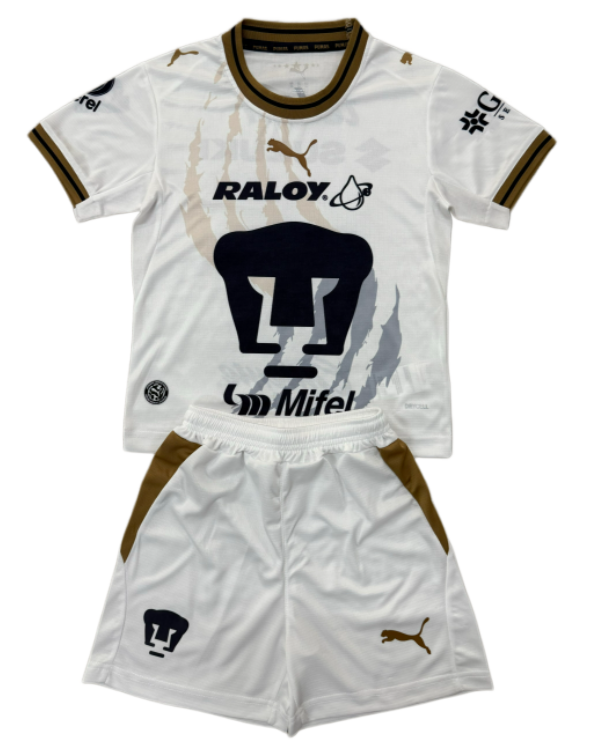 2026-27 Kids Pumas UNAM home white Soccer Jersey