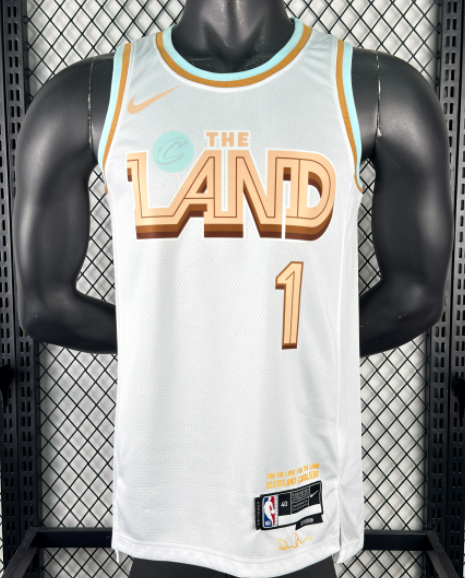 2023 Cleveland Cavaliers HARDEN #1 white City Edition Top Quality Hot Pressing NBA Jersey