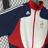 2008 France Royal blue Retro Windbreaker