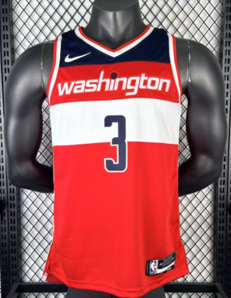 2023 Wizards YONG #3 red Top Quality Hot Pressing NBA Jersey
