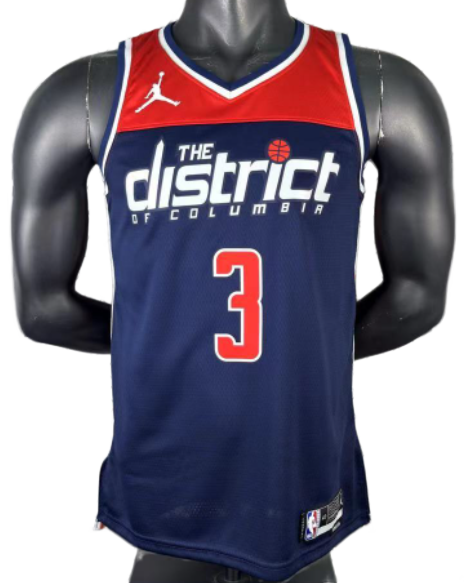 2023 Wizards YONG #3 Royal blue Top Quality Hot Pressing NBA Jersey(飞人版)