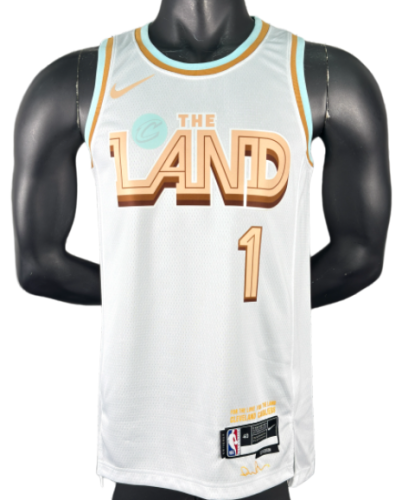 2023 Cleveland Cavaliers HARDEN #1 white City Edition Top Quality Hot Pressing NBA Jersey