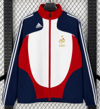 2008 France Royal blue Retro Windbreaker