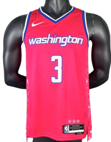 2023 Wizards YONG #3 pink City Edition Top Quality Hot Pressing NBA Jersey