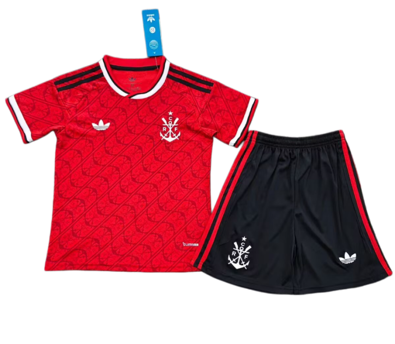 2026-27 Kids Flamengo Third Away Red Soccer Jersey
