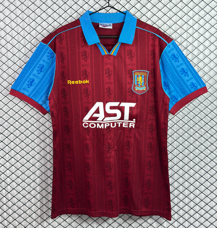 1995-1997 Aston Villa Home Retro Soccer Jersey