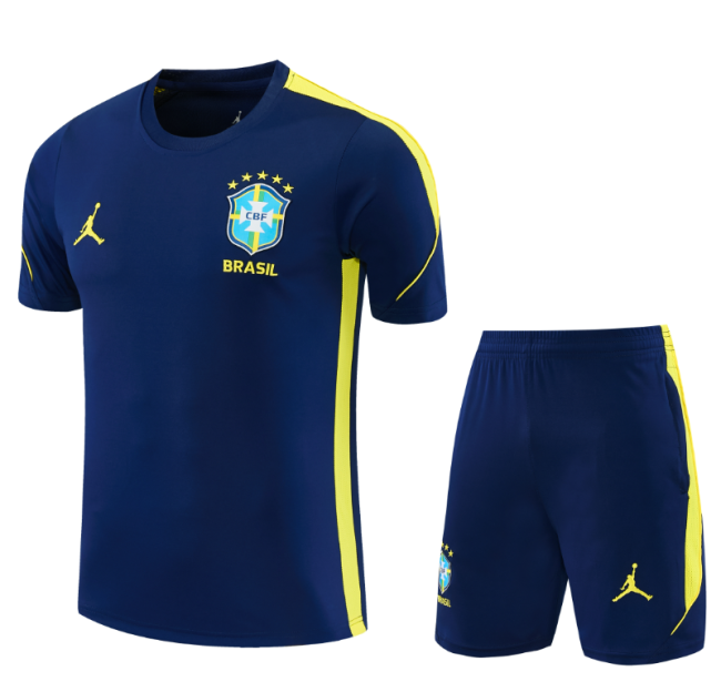 2026-27 Mens Brazil Royal Blue Short Training Suit
