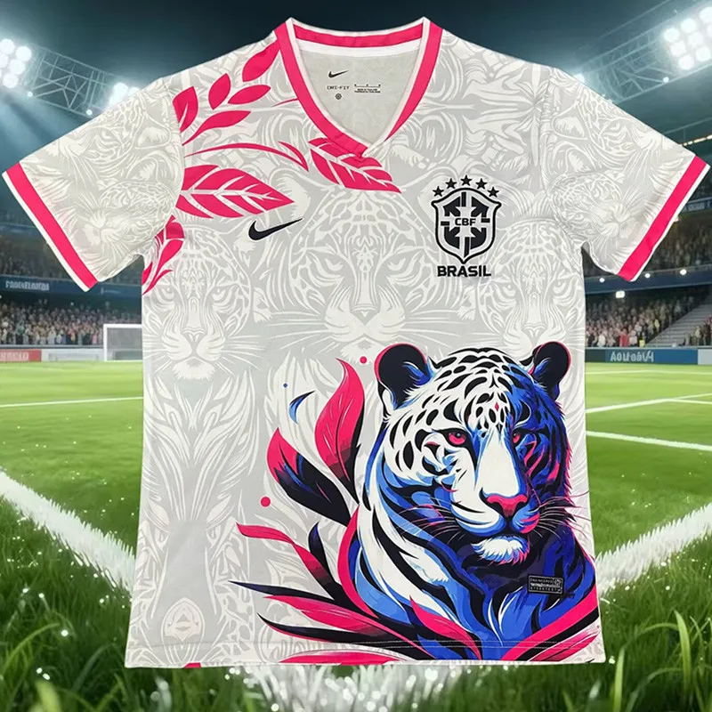 2026-27 Mens Brazil Special Edition Pink White Training shirts