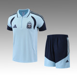 2026-27 Mens Argentina Sky blue POLO Training Short Suit